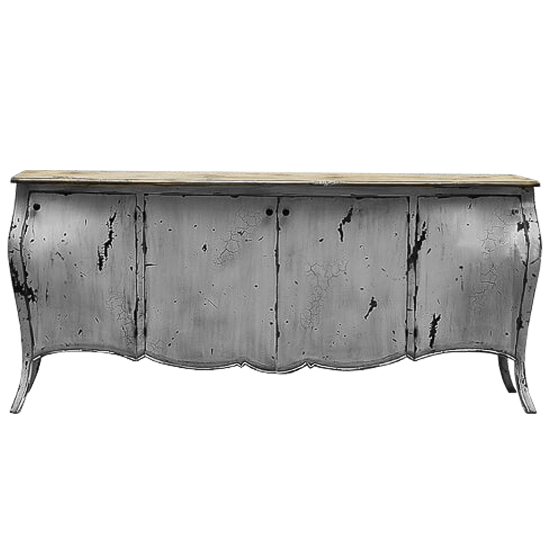 Комод длинный в стиле прованс White Vintage Commode Белый Белый винтажная патина Древесина Комод длинный в стиле прованс White Vintage Commode Белый Белый винтажная патина Древесина в Брянске | Loft Concept