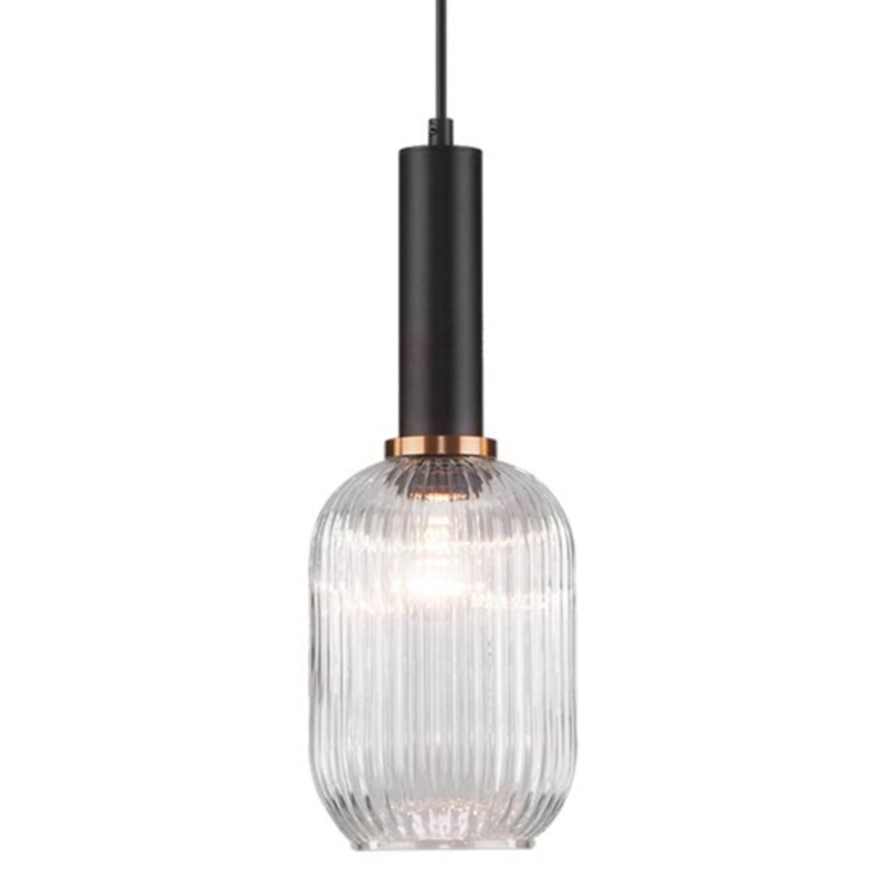 Светильник Ferm Living chinese lantern Сlear II Прозрачное Стекло Черный Светильник Ferm Living chinese lantern Сlear II Прозрачное Стекло Черный в Брянске | Loft Concept