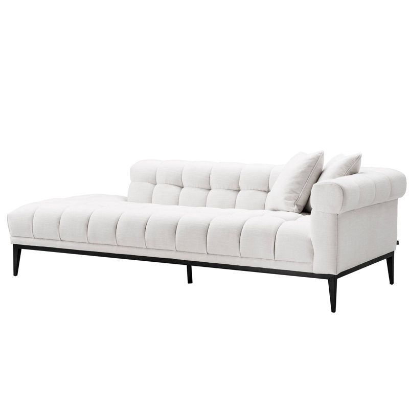 Кушетка Eichholtz Lounge Sofa Aurelio Right Белый Черный Кушетка Eichholtz Lounge Sofa Aurelio Right Белый Черный в Брянске | Loft Concept