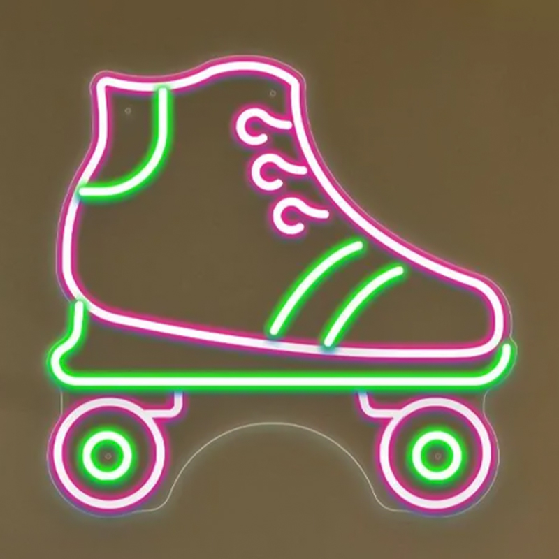 Неоновая настенная лампа Rollers Neon Wall Lamp Прозрачный Зеленый Розовый Неоновая настенная лампа Rollers Neon Wall Lamp Прозрачный Зеленый Розовый в Брянске | Loft Concept