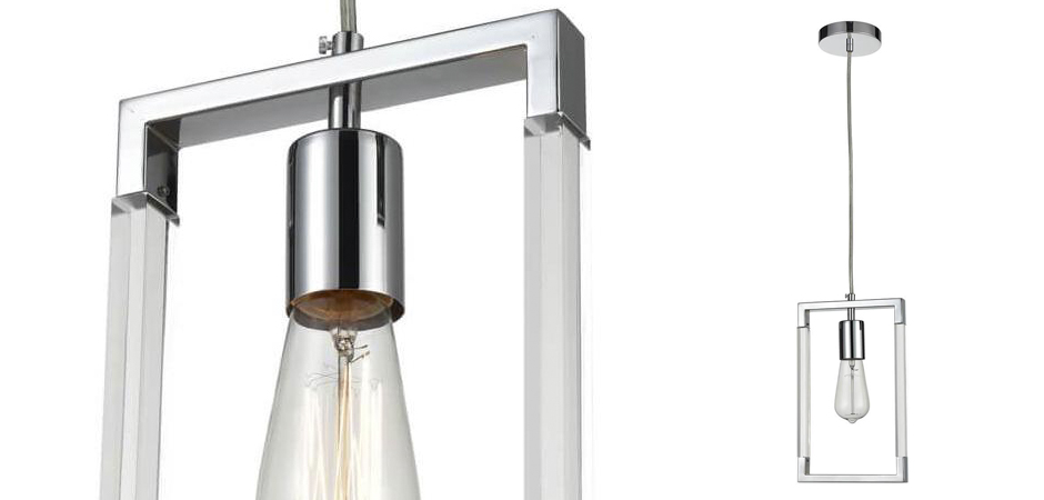 Подвесной светильник Transparent Strips Chromium One Подвесной светильник Transparent Strips Chromium One - Loft-Concept в Брянске