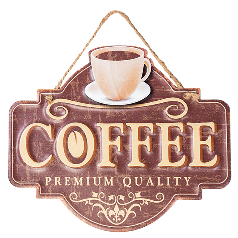 Аксессуар на стену Coffee Premium Quality II Коричневый винтаж Аксессуар на стену Coffee Premium Quality II Коричневый винтаж в Брянске | Loft Concept