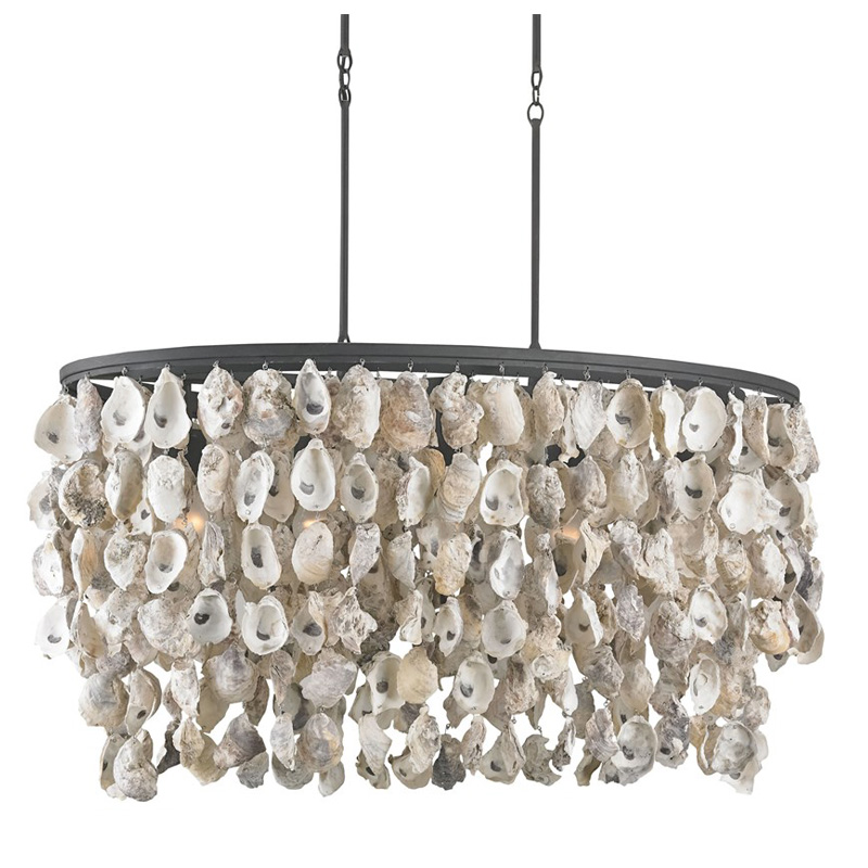 Люстра из натуральных ракушек Stillwater Oval Chandelier  в Брянске | Loft Concept 