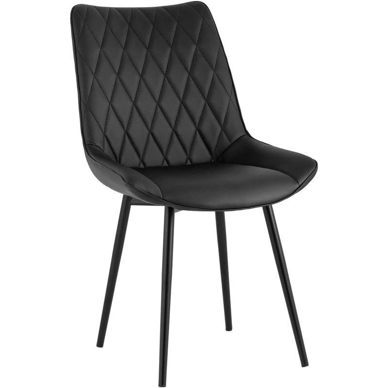 Стул Seoul S Chair Черная Экокожа Черный Стул Seoul S Chair Черная Экокожа Черный в Брянске | Loft Concept