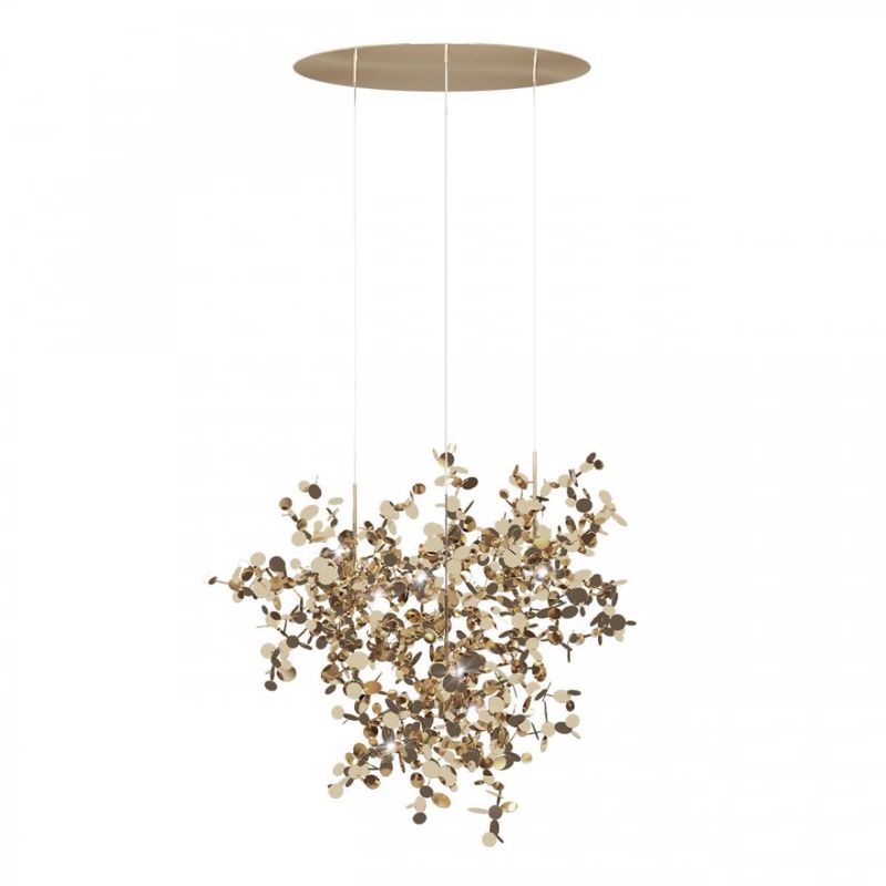 Люстра Terzani Argent Suspension Gold Pendant lamp диаметр 85 Золотой Люстра Terzani Argent Suspension Gold Pendant lamp диаметр 85 Золотой в Брянске | Loft Concept