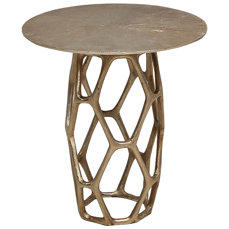 Круглый приставной столик из металла Mahdi Side Table Винтажное Темное Золото Круглый приставной столик из металла Mahdi Side Table Винтажное Темное Золото в Брянске | Loft Concept