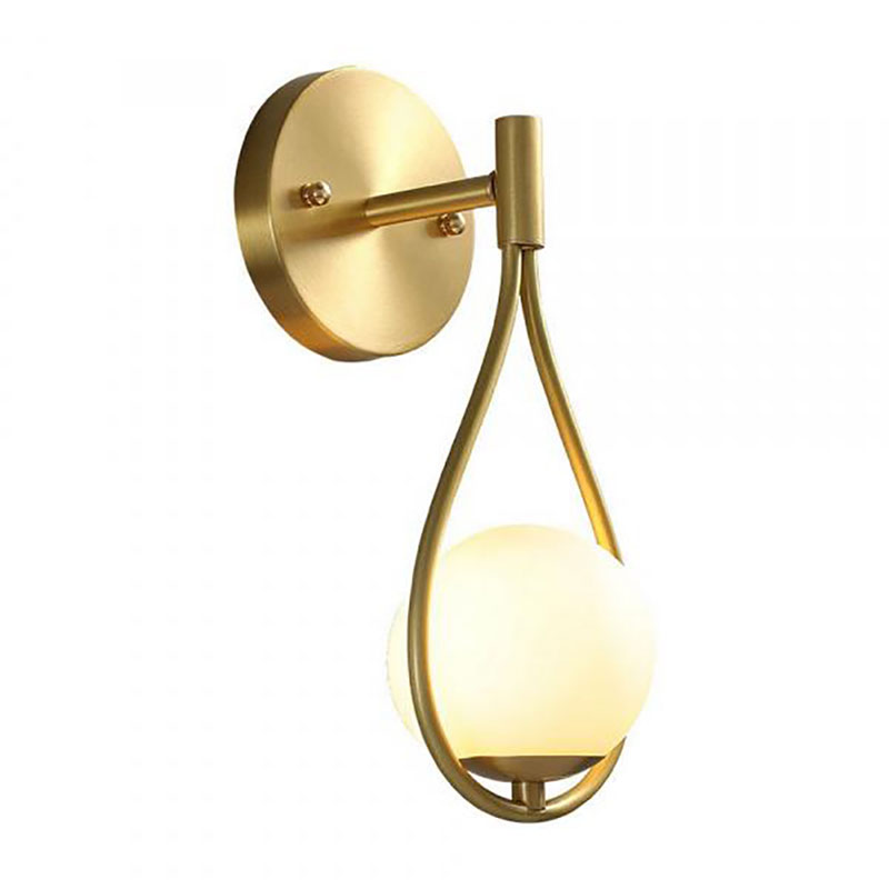 Бра Drop Pearls с Плафоном Gold Золотой Белый Бра Drop Pearls с Плафоном Gold Золотой Белый в Брянске | Loft Concept
