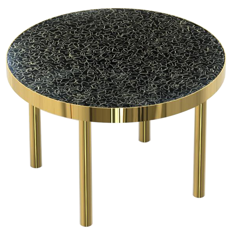 Журнальный столик BLACK BRASS Черный Латунь Журнальный столик BLACK BRASS Черный Латунь в Брянске | Loft Concept
