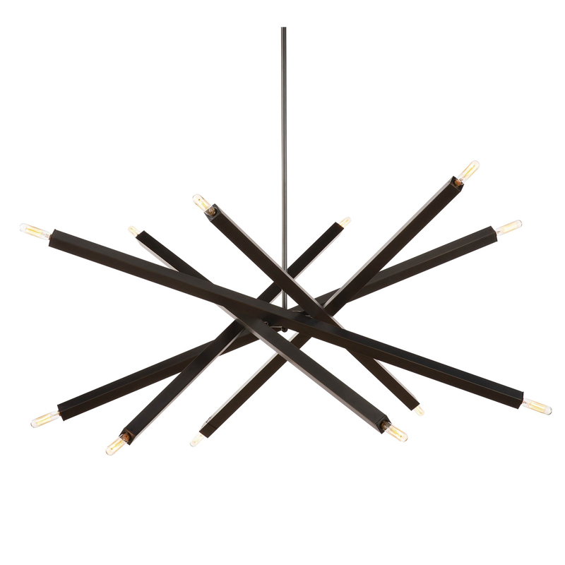 Люстра Blathmac Black Chandelier Черный Люстра Blathmac Black Chandelier Черный в Брянске | Loft Concept