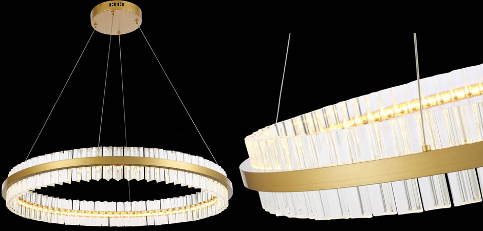 Люстра Ring Horizontal Gold - фото №2