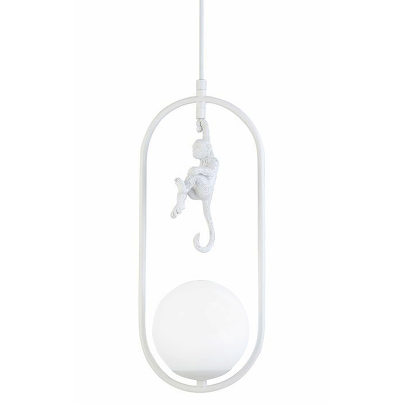 Подвесной светильник Hanging Monkey over Белый Подвесной светильник Hanging Monkey over Белый в Брянске | Loft Concept