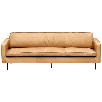 Диван Hubert Beige Leather Sofa Бежевый Диван Hubert Beige Leather Sofa Бежевый в Брянске | Loft Concept