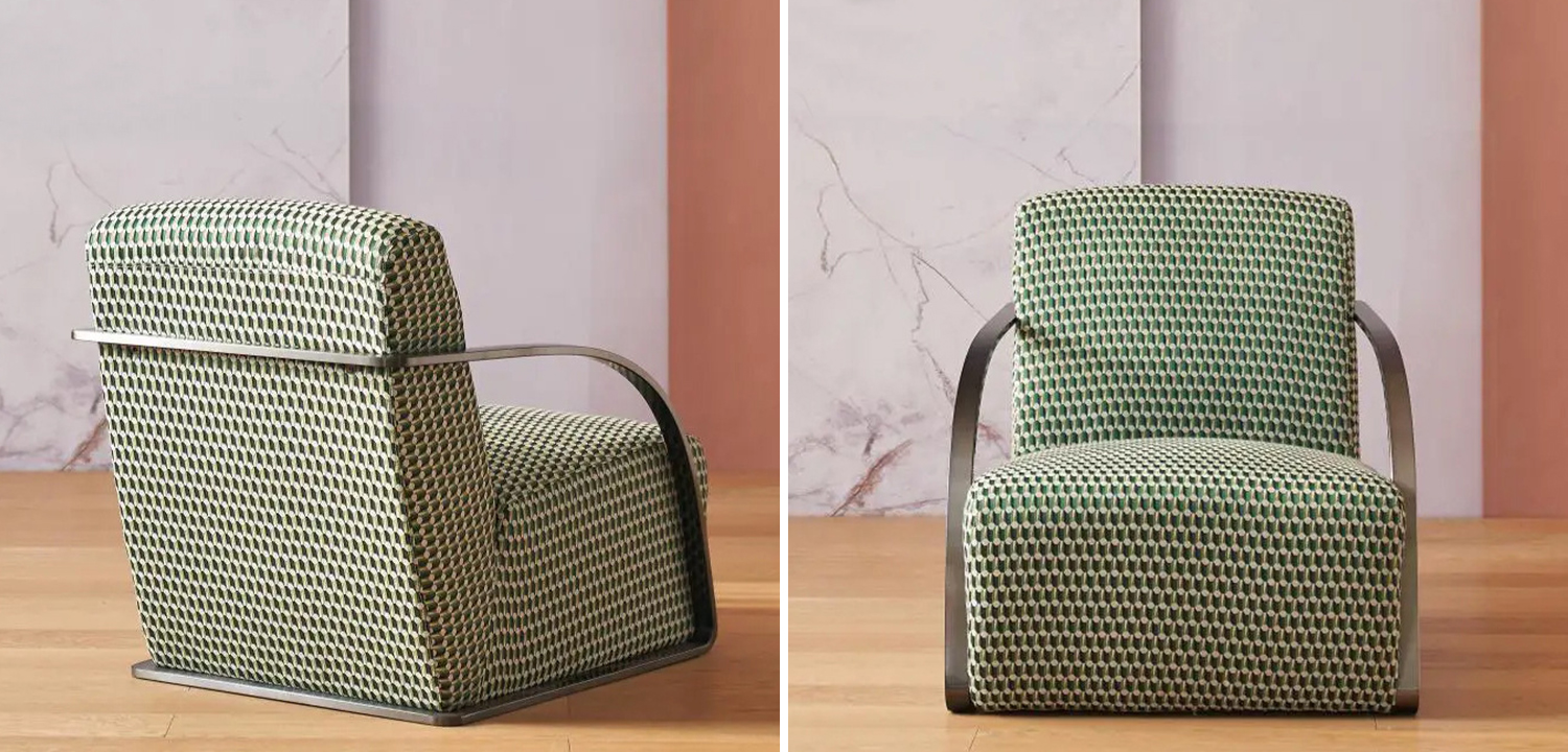 Кресло Esme Green Pattern Armchair - фото