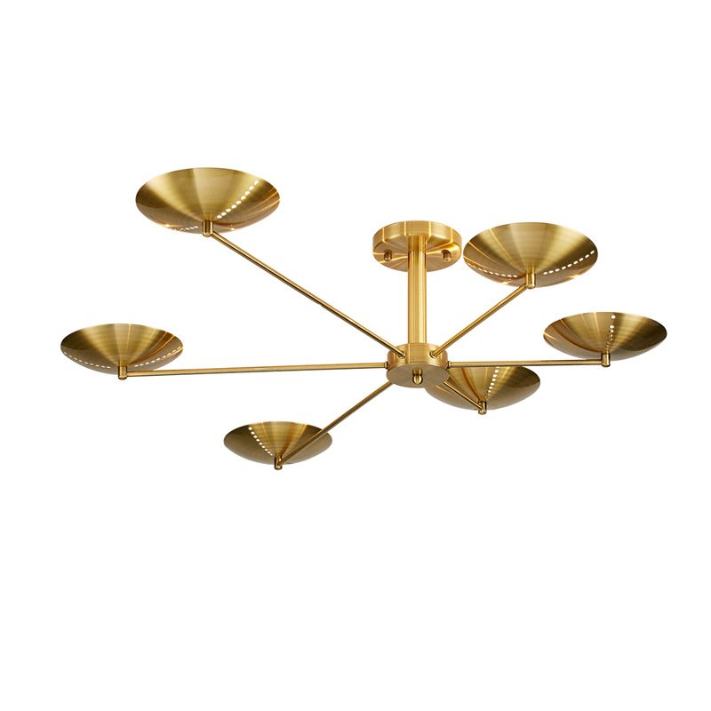 Потолочный светильник Brass Disk Латунь Потолочный светильник Brass Disk Латунь в Брянске | Loft Concept