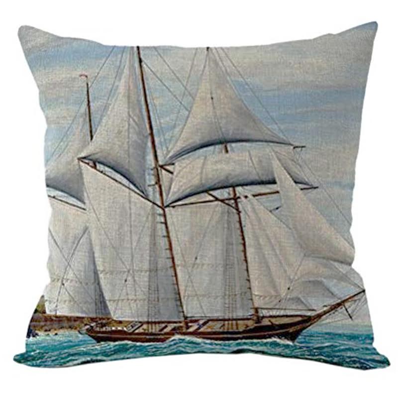 Декоративная подушка Stile Marino Ship Мульти Декоративная подушка Stile Marino Ship Мульти в Брянске | Loft Concept