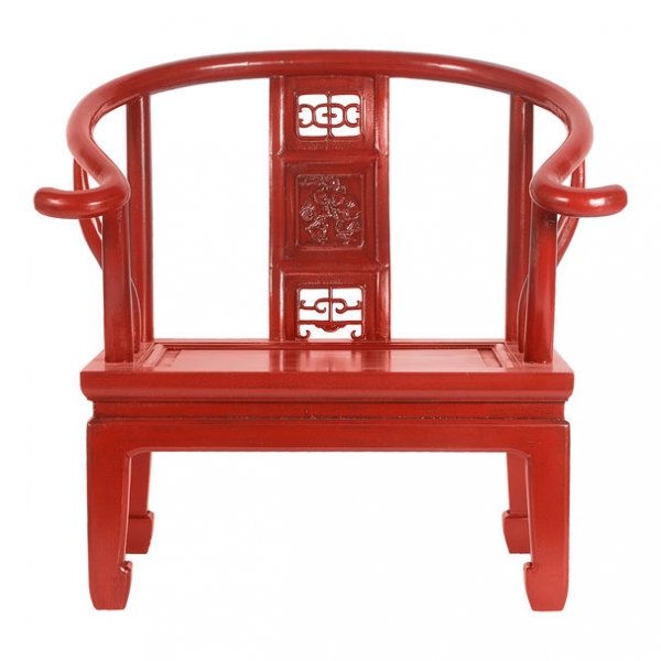 Кресло для медитации Chinese Armchair Red Красный Кресло для медитации Chinese Armchair Red Красный в Брянске | Loft Concept