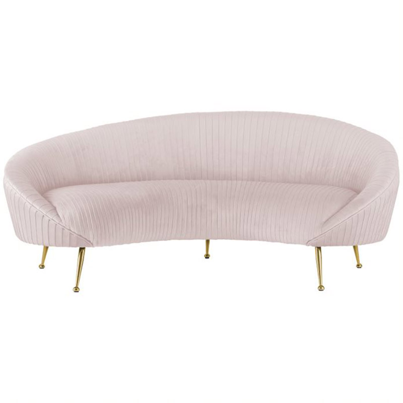 Диван Pebernat Lounge Sofa light pink Золотой Розовый пастельный в Брянске | Loft Concept 