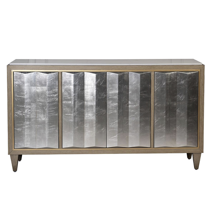 Комод Fold Pattern Commode Бежево-серый Белый Комод Fold Pattern Commode Бежево-серый Белый в Брянске | Loft Concept
