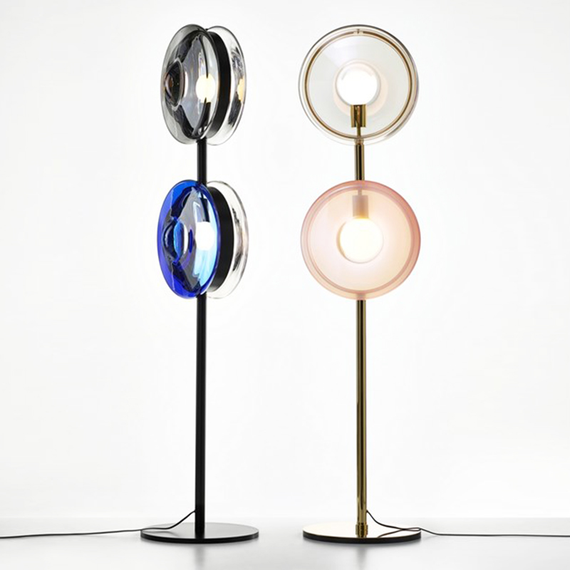Торшер Bomma Orbital floor lamp Латунь Серый Синий Прозрачный Розовый (Rose) Черный в Брянске | Loft Concept 