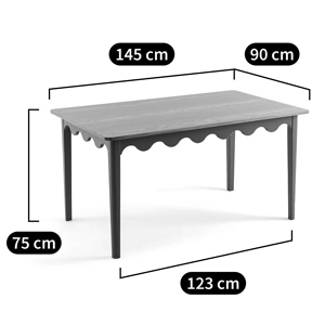 Деревянный обеденный стол Wavy Wooden Dining Table Green Деревянный обеденный стол Wavy Wooden Dining Table Green в Брянске