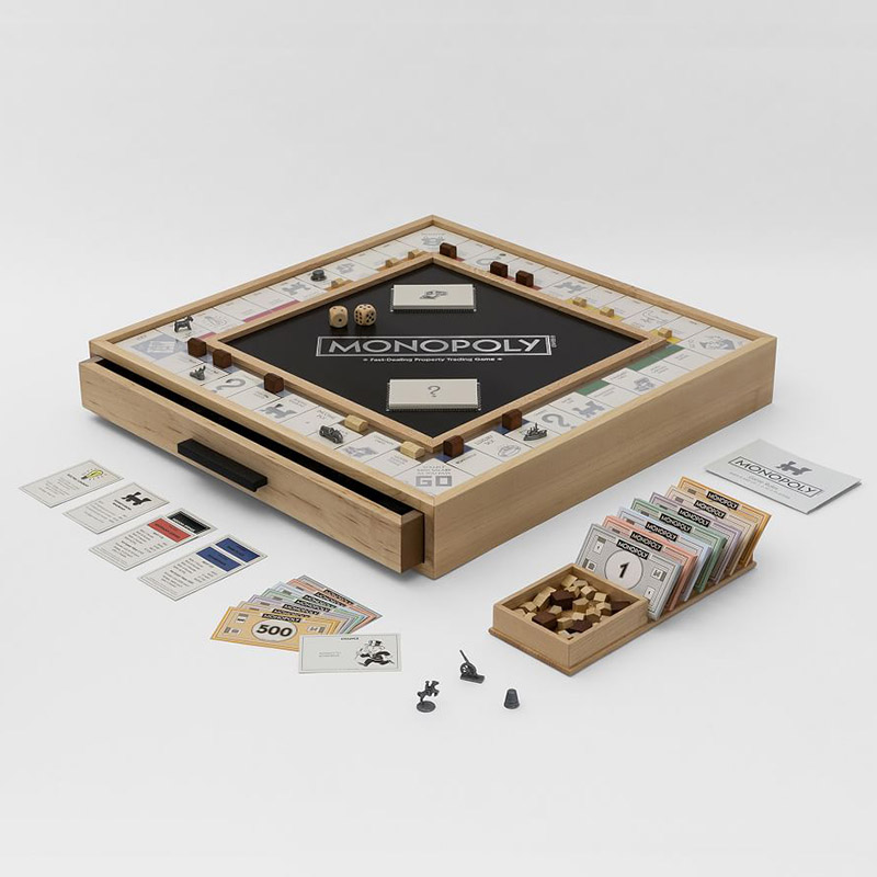 Настольная Игра "Монополия" Luxury Edition Бежевый Темно-синий в Брянске | Loft Concept 
