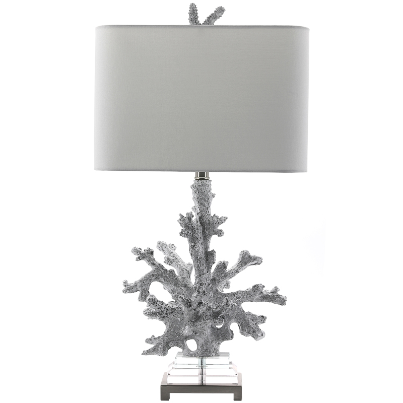 Настольная лампа Coral Grey Table Lamp Серый Прозрачный Настольная лампа Coral Grey Table Lamp Серый Прозрачный в Брянске | Loft Concept