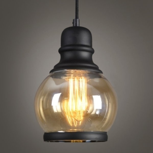 Подвесной светильник Loft Smoke Glass Pendant #2 Черный в Брянске | Loft Concept 
