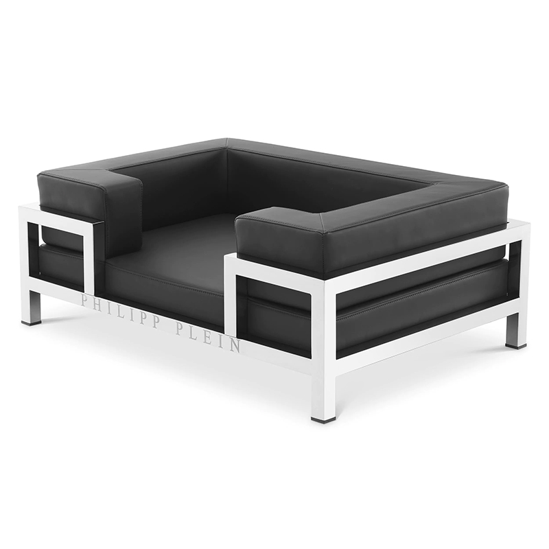 Лежанка для домашних животных Philipp Plein Dogbed High Conic L Черный Никель в Брянске | Loft Concept 