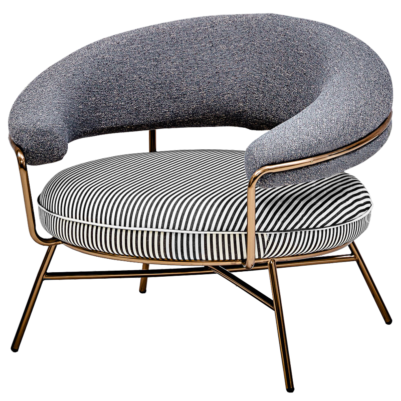 Кресло Howard Chair Черно-белый Золотой Кресло Howard Chair Черно-белый Золотой в Брянске | Loft Concept