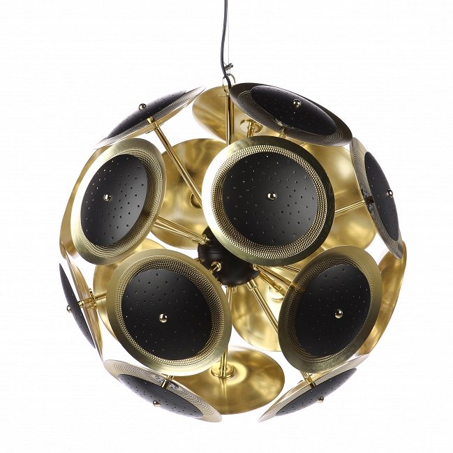 Люстра Sputnik black discs Черный Глянцевое золото Люстра Sputnik black discs Черный Глянцевое золото в Брянске | Loft Concept
