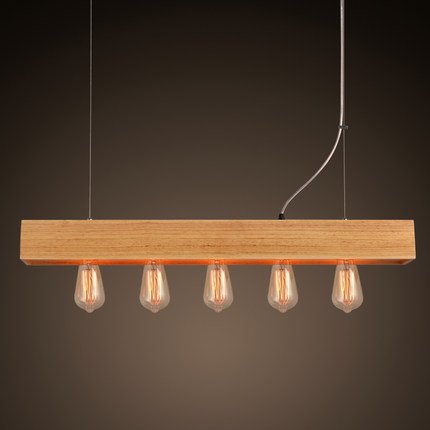 Люстра Loft Wooden Lighting Line Pendant Белый дуб Люстра Loft Wooden Lighting Line Pendant Белый дуб в Брянске | Loft Concept