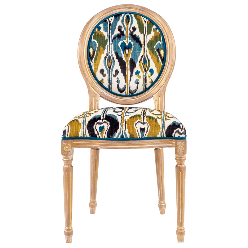 Стул из натурального бука Ikat Pattern Золотой Мульти Стул из натурального бука Ikat Pattern Золотой Мульти в Брянске | Loft Concept