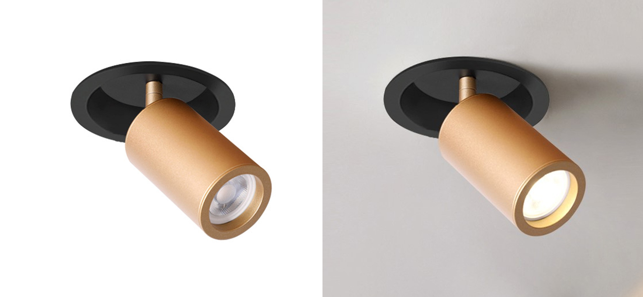 Встраиваемый поворотный спот Modern Spot Gold - фото