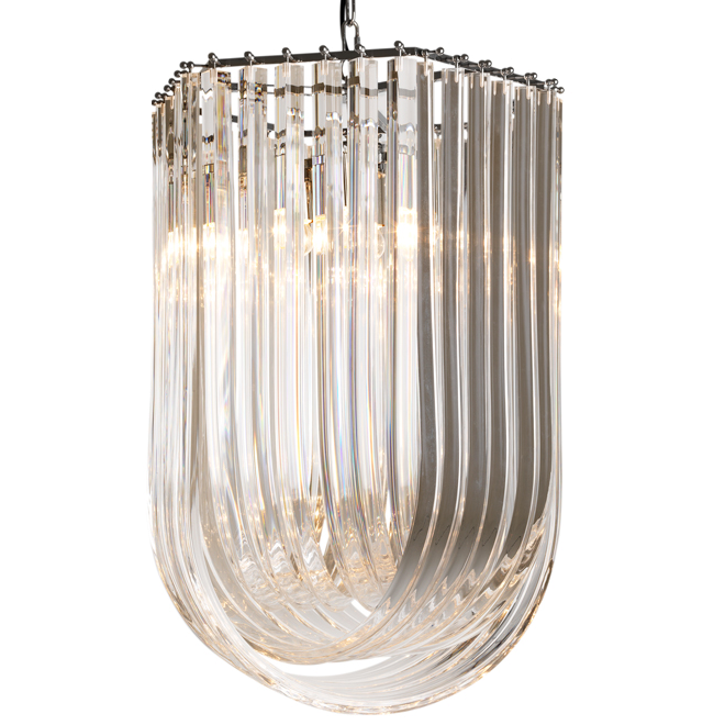 Люстра Chandelier Caserta Прозрачный (Transparent) Никель Люстра Chandelier Caserta Прозрачный (Transparent) Никель в Брянске | Loft Concept