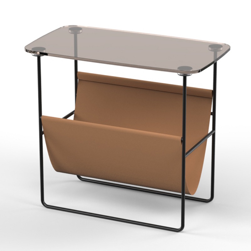 Стол Convenience Table Черный Прозрачный черный Терракотовый Стол Convenience Table Черный Прозрачный черный Терракотовый в Брянске | Loft Concept