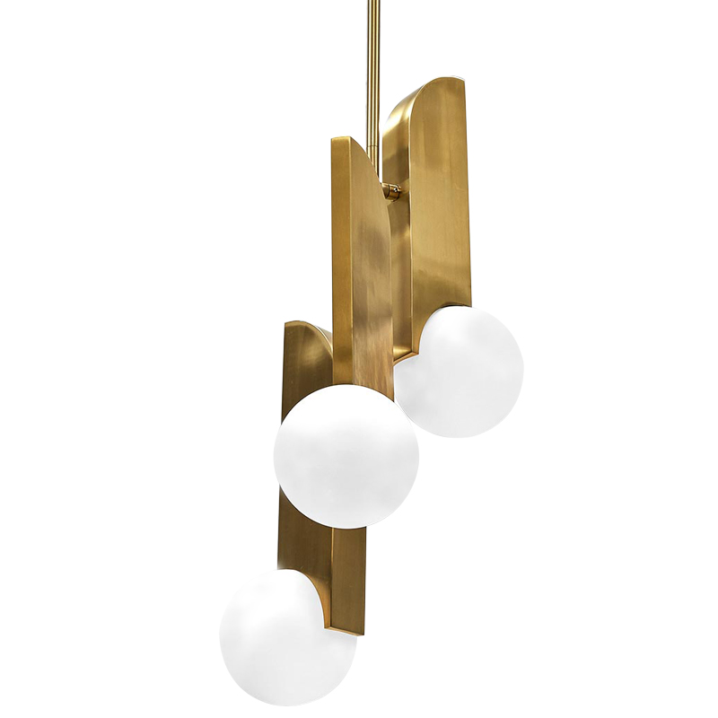 Подвесной светильник Harvir Hanging Lamp Золотой Белый Подвесной светильник Harvir Hanging Lamp Золотой Белый в Брянске | Loft Concept
