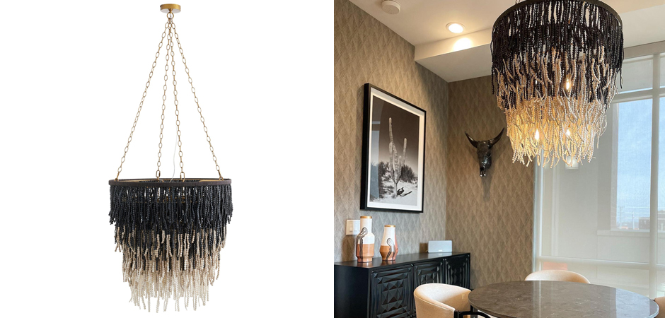 Люстра Амбре деревянные бусы LIZZY CHANDELIER Люстра Амбре деревянные бусы LIZZY CHANDELIER - Loft-Concept в Брянске