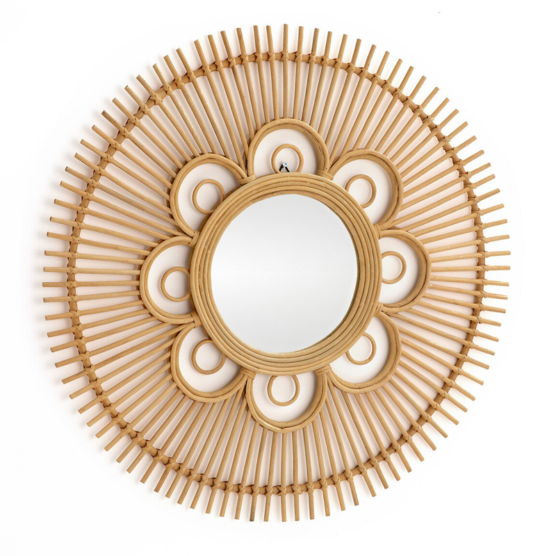 Зеркало Mirror Rattan Round D90 Зеркало Mirror Rattan Round D90 в Брянске | Loft Concept