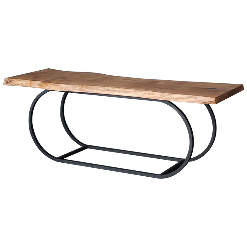 Кофейный стол Rhydian Industrial Metal Rust Coffee Table Светлый дуб Черный Кофейный стол Rhydian Industrial Metal Rust Coffee Table Светлый дуб Черный в Брянске | Loft Concept