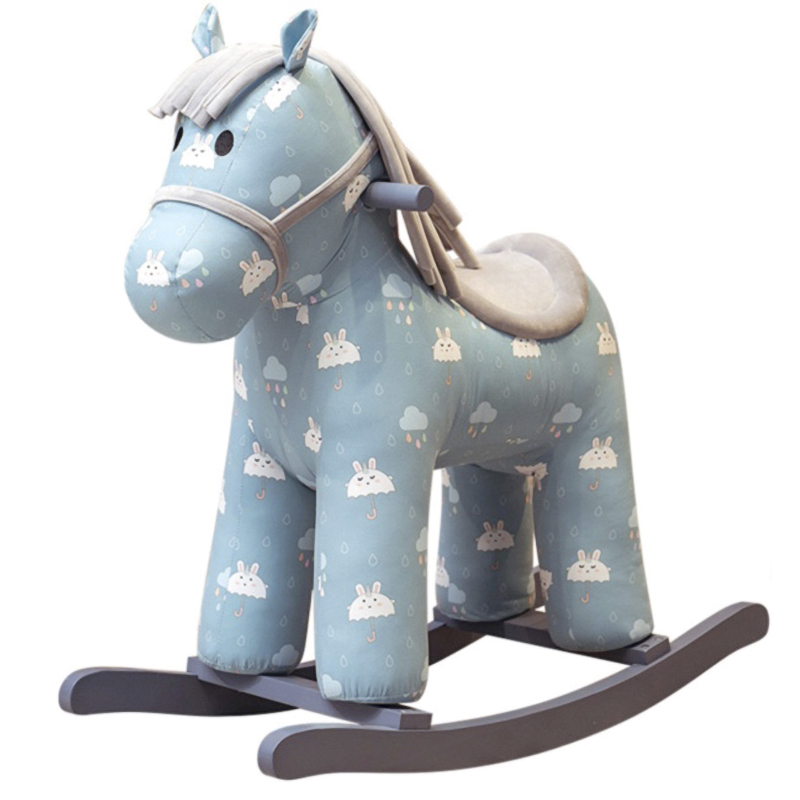 Лошадка-качалка голубая Theodore Pony Голубой Лошадка-качалка голубая Theodore Pony Голубой в Брянске | Loft Concept