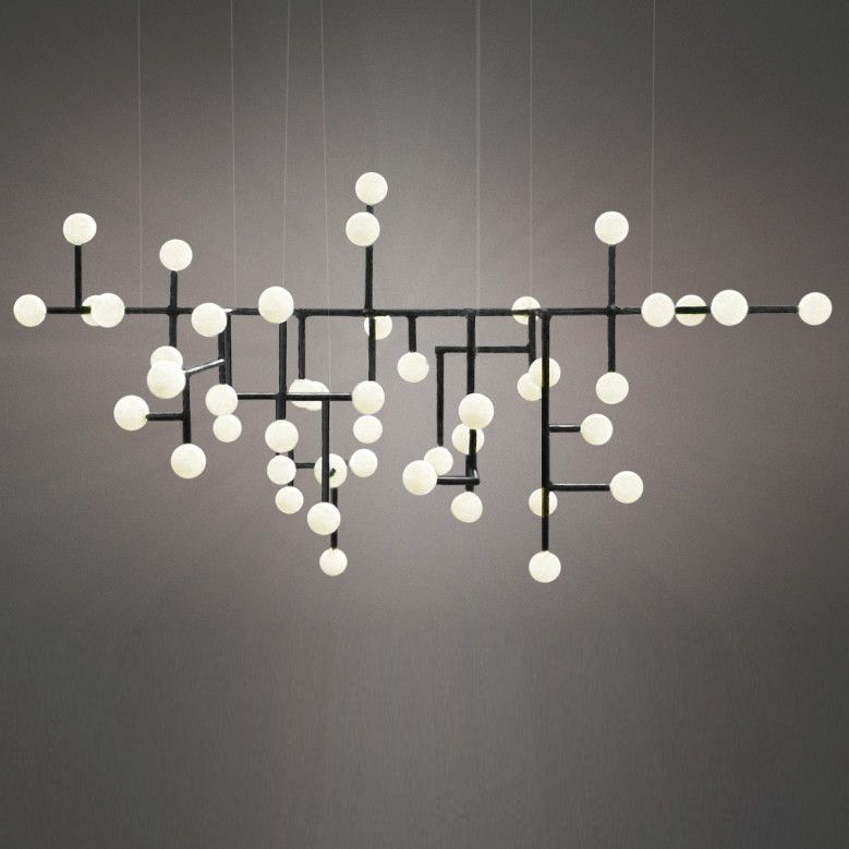 Подвесной светильник Chandelier Ingegerd Raman Lampkrona Черный Белый Подвесной светильник Chandelier Ingegerd Raman Lampkrona Черный Белый в Брянске | Loft Concept