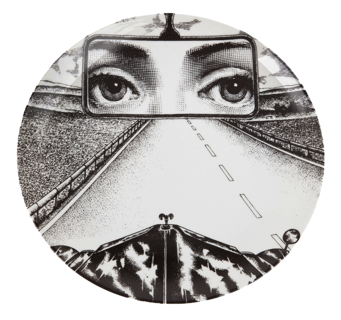 Декоративная тарелка Fornasetti 321 Черный Декоративная тарелка Fornasetti 321 Черный в Брянске | Loft Concept