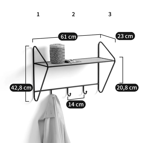 Настенная вешалка с полкой из ротанга Bourn Shelf-hanger Настенная вешалка с полкой из ротанга Bourn Shelf-hanger в Брянске