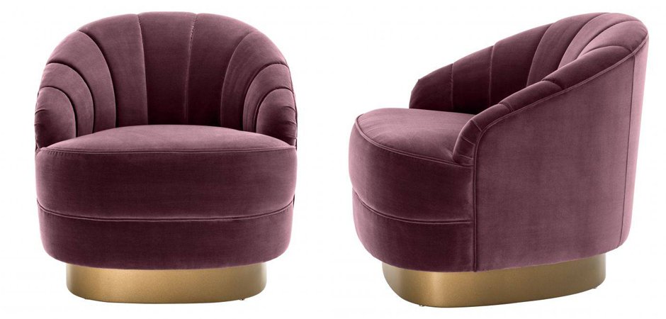 Кресло Eichholtz Chair Hadley Purple Кресло Eichholtz Chair Hadley Purple - Loft-Concept в Брянске