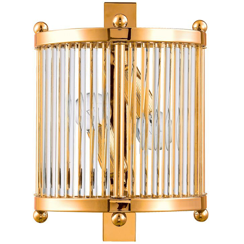 Бра Gorden Gold Sconce Золотой Прозрачное Стекло Бра Gorden Gold Sconce Золотой Прозрачное Стекло в Брянске | Loft Concept