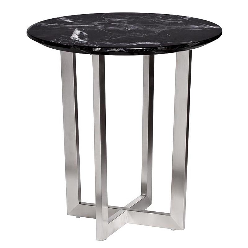 Приставной стол Adamson Side Table Серебряный в Брянске | Loft Concept 