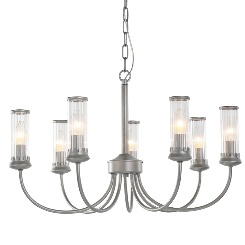 Люстра Morgane Chandelier silver 66 Серебряный Прозрачный Люстра Morgane Chandelier silver 66 Серебряный Прозрачный в Брянске | Loft Concept