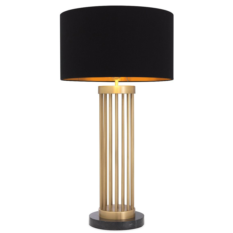 Настольная лампа Eichholtz Table Lamp Condo Черный Латунь Античная полированная Черный Мрамор Nero Настольная лампа Eichholtz Table Lamp Condo Черный Латунь Античная полированная Черный Мрамор Nero в Брянске | Loft Concept