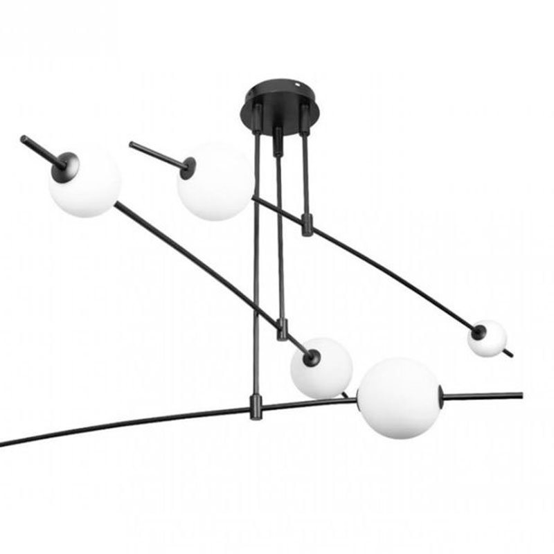 Люстра Balance Beads Libra 80 см Черный Белый в Брянске | Loft Concept 
