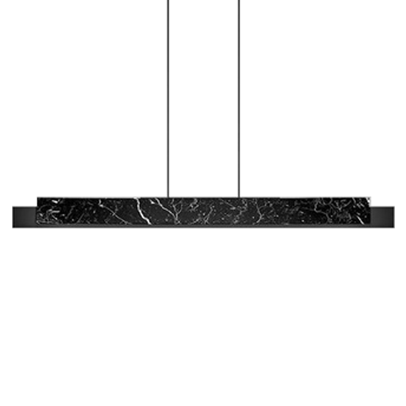 Люстра Leonce Marble Linear Chandelier Черный Черный Мрамор Nero в Брянске | Loft Concept 